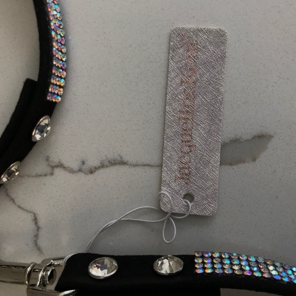 Jacqueline Kent Designer Rhinestone Small Pet / Dog / Cat Collar and Leash NWT - Picture 5 of 6